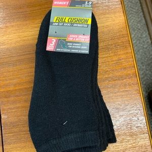 Black low cut women's socks
